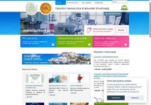 Fakultní nemocnice Královské Vinohrady nabízí práci na pozici Sanitáři v obci Praha