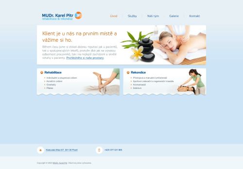 Zobrazit webové stránky Rehabilitace a rekondice - MUDr. Karel Pitr