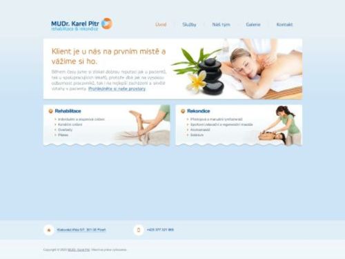 Rehabilitace a rekondice - MUDr. Karel Pitr