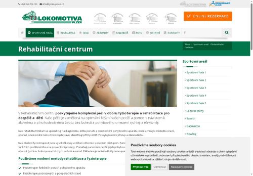 Zobrazit webové stránky Rehabilitační centrum TJ Lokomotiva