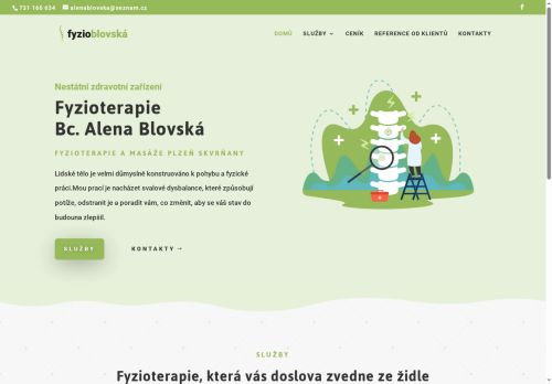 Zobrazit webové stránky Fyzioterapie Bc. Alena Blovská