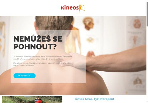 Zobrazit webové stránky KINEOS Fyziocentrum - Tomáš Mráz