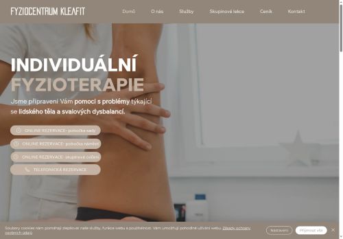 Zobrazit webové stránky Fyziocentrum KleaFit