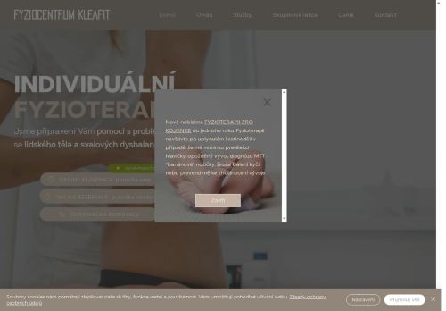 Zobrazit webové stránky Fyziocentrum KleaFit