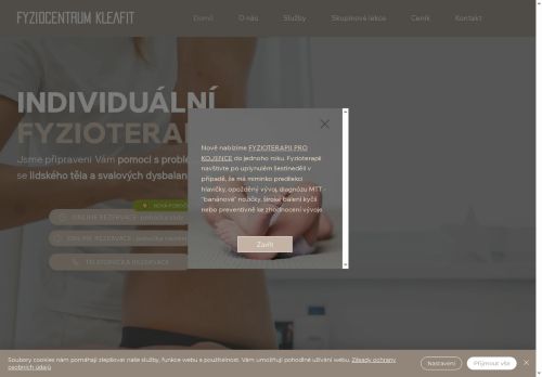 Zobrazit webové stránky Fyziocentrum KleaFit