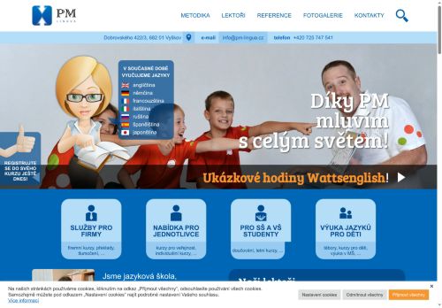 Zobrazit webové stránky PM-Lingua, s.r.o.