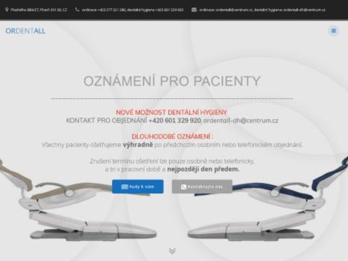 Zubní ordinace ORDENTALL - MUDr. Tereza Pelcová