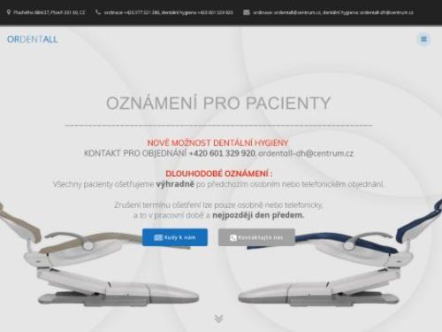 Zubní ordinace ORDENTALL - MUDr. Tereza Pelcová