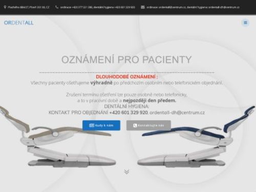 Zubní ordinace ORDENTALL - MUDr. Tereza Pelcová