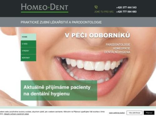 Praktické zubní lékařství a parodontologie HomeoDent