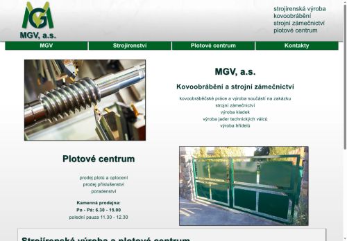 MGV, a.s. nabízí práci na pozici Frézař/ka v obci Vyškov