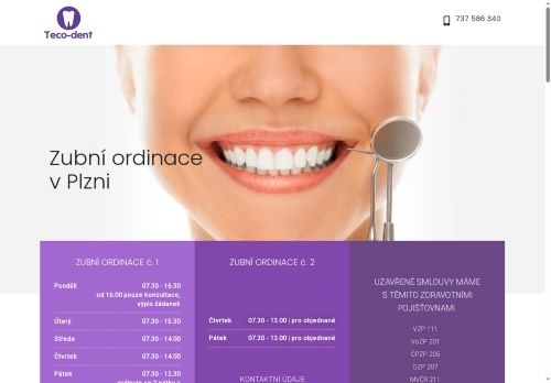 Zobrazit webové stránky Teco-dent