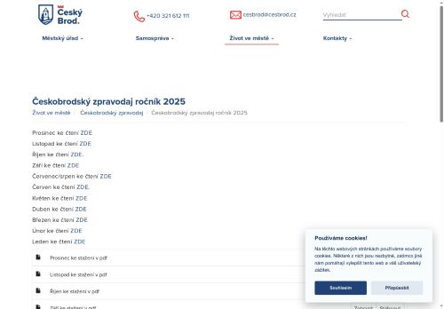 Zobrazit webové stránky Českobrodský zpravodaj