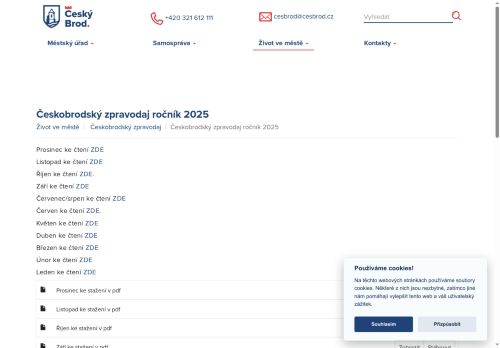 Zobrazit webové stránky Českobrodský zpravodaj