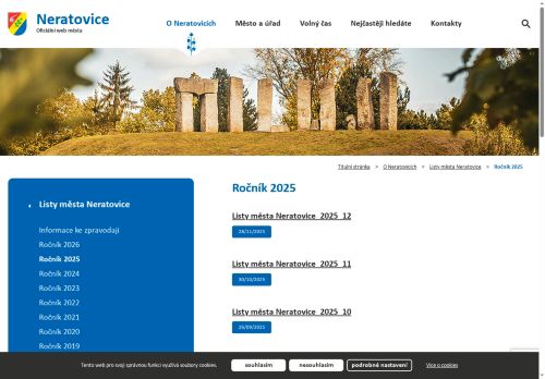 Zobrazit webové stránky Listy města Neratovice