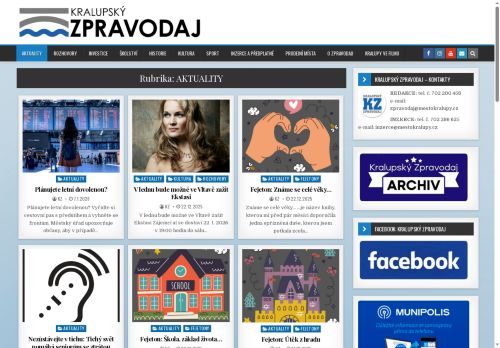 Zobrazit webové stránky Kralupský zpravodaj