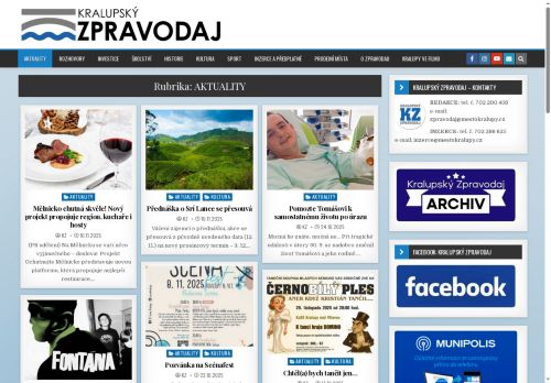 Zobrazit webové stránky Kralupský zpravodaj