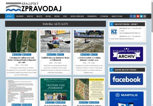 Zobrazit webové stránky Kralupský zpravodaj