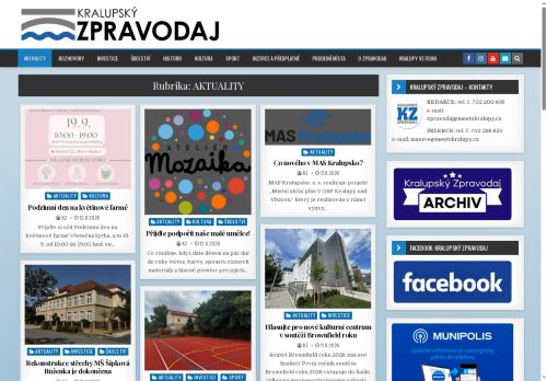 Zobrazit webové stránky Kralupský zpravodaj