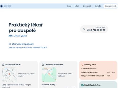 Praktický lékař pro dospělé DOKTOR MN - MUDr. Miroslav Nulíček