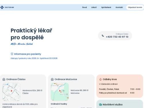 Praktický lékař pro dospělé DOKTOR MN - MUDr. Miroslav Nulíček