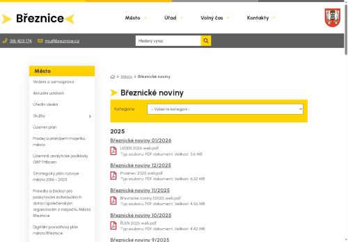 Zobrazit webové stránky Březnické noviny