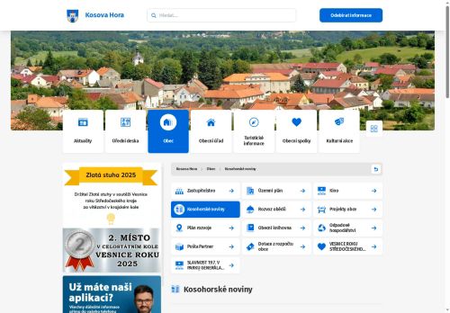 Zobrazit webové stránky Kosohorské noviny
