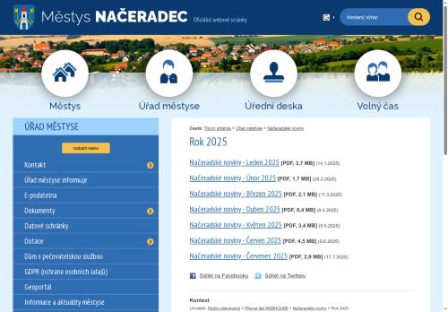 Zobrazit webové stránky Načeradské noviny