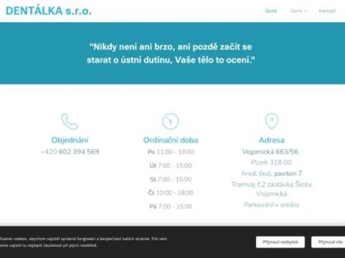 Zubní ordinace DENTÁLKA s.r.o. - MUDr. Štěpánka Šrámková