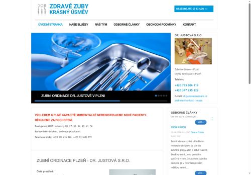 Zobrazit webové stránky Zubní ordinace Dr. Justová, s.r.o.