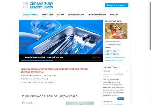 Zobrazit webové stránky Zubní ordinace Dr. Justová, s.r.o.
