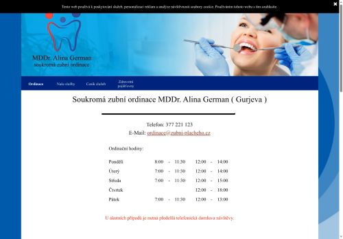 Zobrazit webové stránky Zubní ordinace - MDDr. Alina Gurjeva