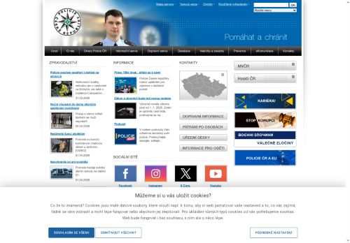 Webové stránky Krajské ředitelství policie Středočeského kraje, Sázava