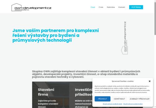Webové stránky OWN Development s.r.o., Znojmo