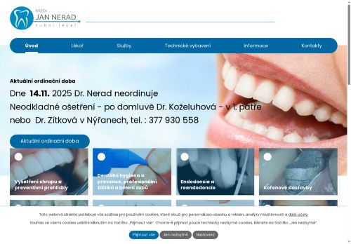 Zobrazit webové stránky Zubní ordinace - MUDr. Jan Nerad