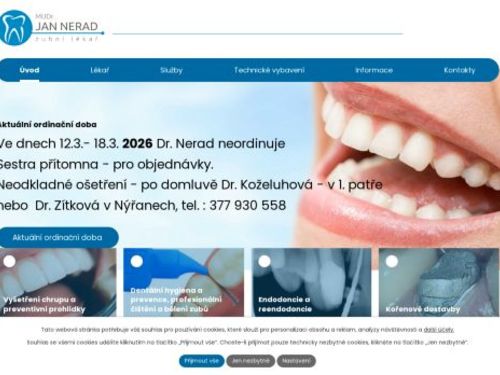 Zubní ordinace - MUDr. Jan Nerad
