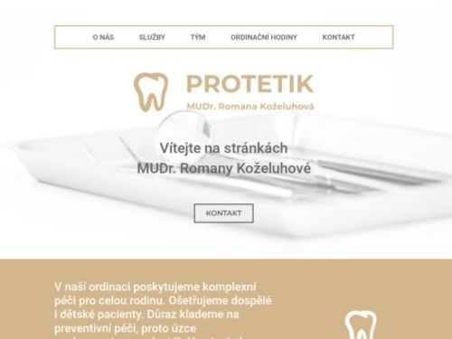 PROTETIK zubní ordinace s.r.o. - MUDr. Romana Koželuhová