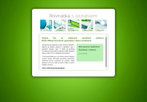 Zobrazit webové stránky Ortodoncie - MUDr. Milena Paruchová