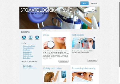 Zobrazit webové stránky Zubní ordinace - MUDr. Rudolf Jakl