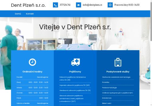 Zobrazit webové stránky Zubní ordinace Dent Plzeň s.r.o. - MDDr. Irena Kralevičová