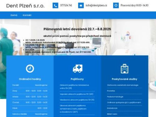 Zubní ordinace Dent Plzeň s.r.o. - MDDr. Irena Kralevičová