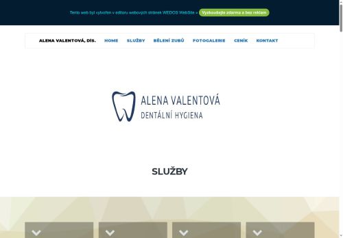 Zobrazit webové stránky Dentální hygiena Alena Valentová, DiS.
