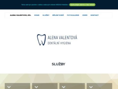 Dentální hygiena Alena Valentová, DiS.