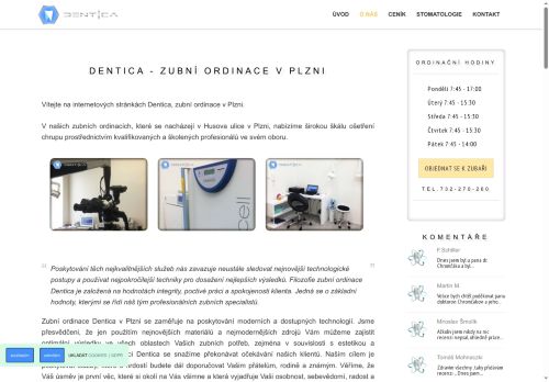 Zobrazit webové stránky Zubní ordinace Dentica