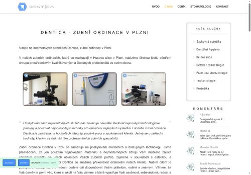 Zobrazit webové stránky Zubní ordinace Dentica