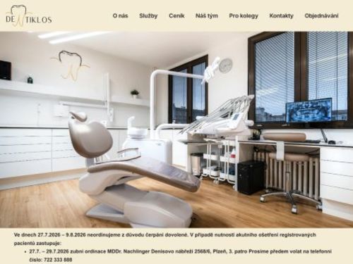 Zubní ordinace DENTIKLOS - MDDr. Jana Niklová Horynová