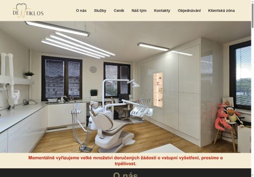 Zobrazit webové stránky Zubní ordinace DENTIKLOS - MDDr. Jana Niklová Horynová