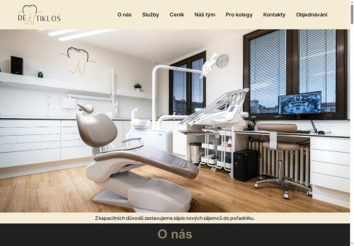 Zobrazit webové stránky Zubní ordinace DENTIKLOS - MDDr. Jana Niklová Horynová