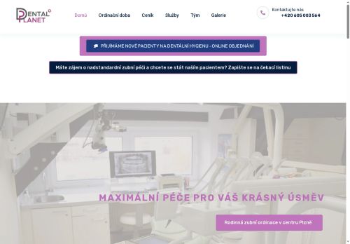 Zobrazit webové stránky Zubní ordinace Dental Planet