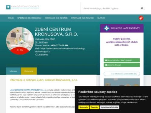 Zubní centrum Kronusová, s.r.o. - MUDr. Marcela Kronusová